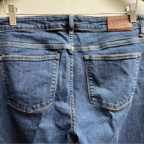Lauren Ralph Lauren Modern Straight Curvy denim jeans Sz 12 - Picture 9 of 14